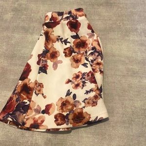 White flowered skirt girls